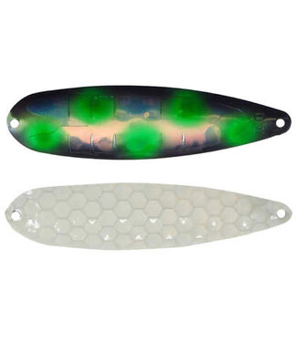 DREAMWEAVER LURE COMPANY DREAMWEAVER STANDARD SPOON - EXCLUSIVE COLOR - BIG ZITS - WHITE BACK