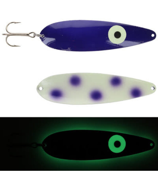 Moonshine Lures MOONSHINE LURES STANDARD DOTTED CARBON BARNEY MS-DCB-S