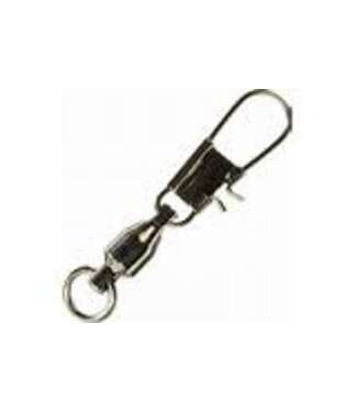 WRIGHT & MCGILL CO. EAGLE CLAW BALL BEARING SWIVEL W/INTERLOCK SNAP-2 01082-002 BLACK