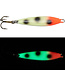 Moonshine Lures MOONSHINE SHIVER SPOON - 3/8OZ - GLOW BLOODY NOSE