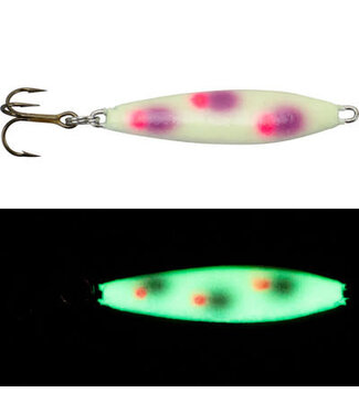 Moonshine Lures MOONSHINE SHIVER SPOON - 3/8OZ - PURPLEZ-IT
