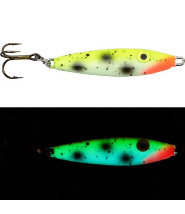 Moonshine Lures MOONSHINE SHIVER SPOON - 3/8OZ - YELLER GOBY