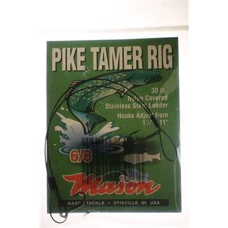 MASON PIKE TAMER RIG 30#, SZ 6 & 8 HOOK QUICK STRIKE RIG
