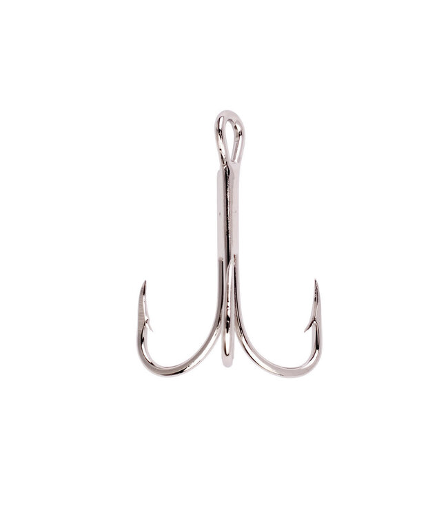 EAGLE CLAW SZ-2 LAZER TREBLE HOOK 5/PK 2X STRONG NICKLE