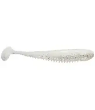 FISHLAB FISHLAB SOFT SWIMBAIT  4.5" WHITE SPARKLE