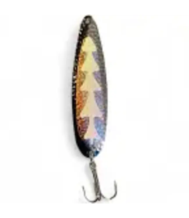 Gibbs-Delta Tackle MICHIGAN STINGER STINGRA 4.25" SILVER HAMMERED BLACK WIGGLE
