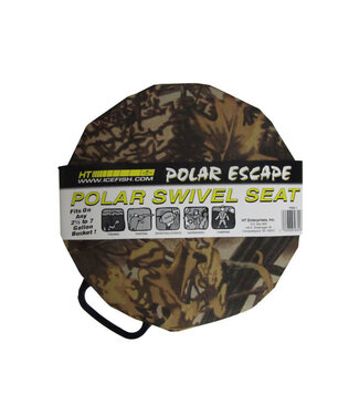 HT ENTERPRISES HT Polar Swivel seat fits 5-6gallon pails camo padded