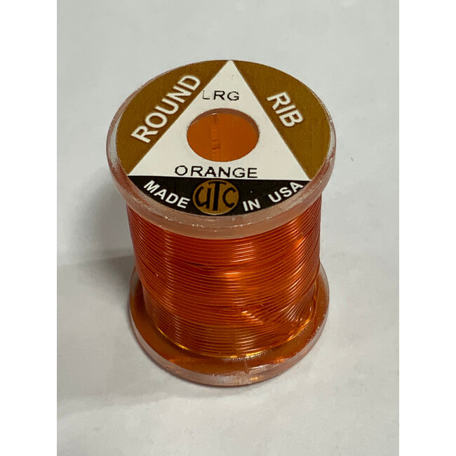 (VOL012) VINYL ROUND RIB, LARGE ORANGE