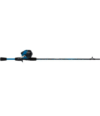 PURE FISHING Shakespeare Amphibian Spincast Combo Blue, reel prespooled w/10#line, w/5'6" 2pc.Medium Rod