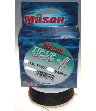 MASON TACKLE CO. Mason 50# TIP-UP BLACK 2/50 YD PGBD
