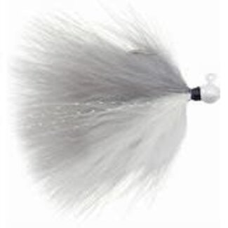 HAWKEN FISHING HAWKEN SY'S MARABOU JIG 1/16OZ 2PK WHITE PEARL HEAD/GREY-WHITE 2PK