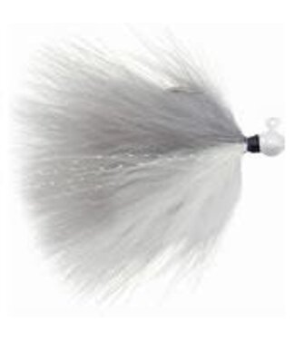 HAWKEN FISHING HAWKEN SY'S MARABOU JIG 1/16OZ 2PK WHITE PEARL HEAD/GREY-WHITE 2PK