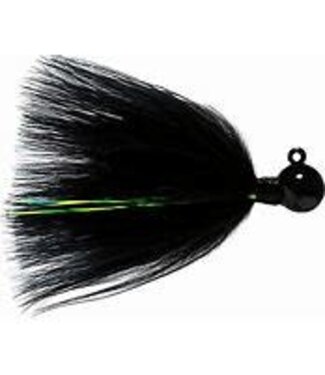HAWKEN FISHING HAWKEN SY'S MARABOU JIG 1/16OZ BLACK NICKEL HEAD/BLACK 2PK