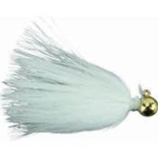 HAWKEN FISHING HAWKEN SY'S MARABOU JIG 1/64OZ GOLD JIG W/WHITE MARIBOU