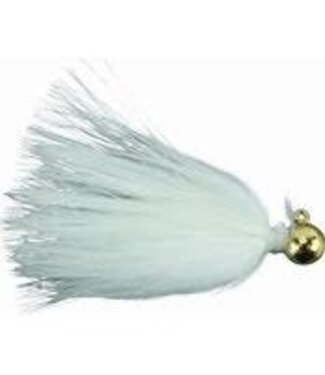 HAWKEN FISHING HAWKEN SY'S MARABOU JIG 1/64OZ GOLD JIG W/WHITE MARIBOU