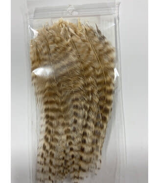 Wapsi DRY FLY NECK HACKLE MINI PACK MED, BLCH/GRIZ NKM026