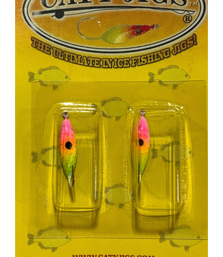 Caty Jigs CATY JIGS - LIGHTNING -  SZ 6 - 2PK - PINK ORANGE YELLOW - 65-35-6