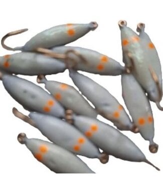 Caty Jig CATY JIG - LIGHTNING - SZ 6 - 2PK - GLOW WHITE W/EYES - 65-08-6