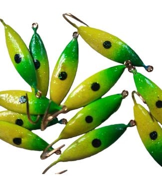Caty Jig CATY JIG - LIGHTNING - SZ 6 - 2PK - GREEN/YELLOW CHART - 65-33-6