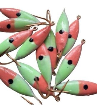 Caty Jig CATY JIG - LIGHTNING - SZ 6 - 2PK - RED/GREEN NITRO GLOW - 65-91-6