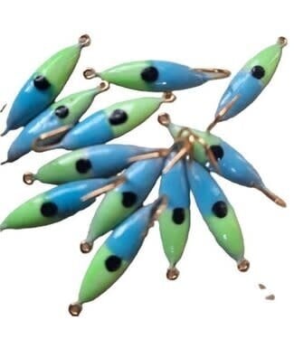 Caty Jig CATY JIG - LIGHNING - SZ 2 - 2PK - BLUE/GREEN NITRO GLOW - 75-93-0