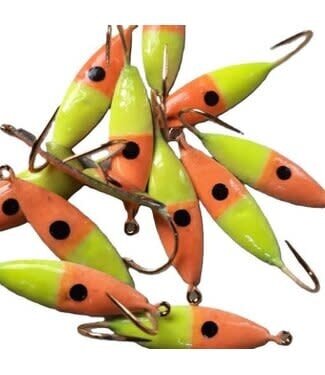 Caty Jigs CATY JIGS - LIGHTNING - SZ 2 - 2PK - YELLOW/ORANGE NITRO GLOW - 75-98-0