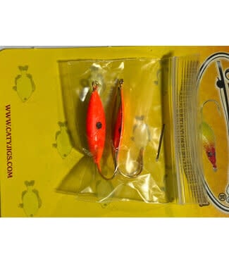 Caty Jig CATY JIG - LIGHTNING - SZ 6 - 2PK - BLAZE ORANGE - 65-05-0
