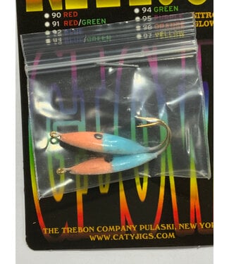 Caty Jig CATY JIG - LIGHTNING - SZ 2 - 2PK - BLUE/RED NITRO GLOW - 75-95-B-0