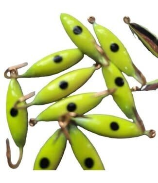 Caty Jigs CATY JIGS - LIGHTNING - SZ 2 - 2PK - YELLOW NITRO GLOW - 75-97-0