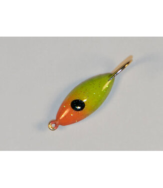 Caty Jigs CATY JIGS - THUNDER - SZ 8 - 2PK - FLAME RED / YELLOW CHARTREUSE W/GLITTER - 15-15-6