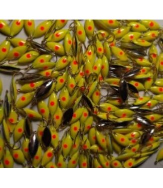 Caty Jigs CATY JIGS - THUNDER - SZ 8 - 2PK - YELLOW CHARTREUSE W/GLITTER - 15-07-6