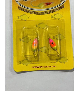 Caty Jigs CATY JIGS - THUNDER - SZ 8 - 2PK - PINK/ORANGE/YELLOW - 15-35-6