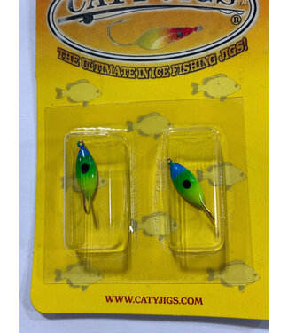 Caty Jigs CATY JIGS - THUNDER - SZ 8 - 2PK - BLUE/GREEN/CHART - 15-36-6