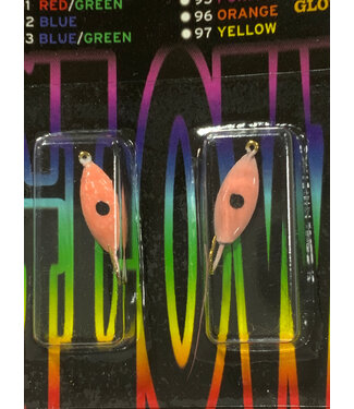 Caty Jigs CATY JIGS - THUNDER - SZ 8 - 2PK - RED NITRO GLOW- 15-90-6