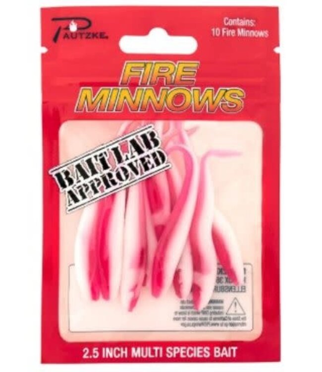 PAUTZKE BAIT CO., INC. PAUTZKE FIRE MINNOWS-2.5"-10PK-PINK