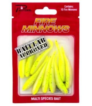 PAUTZKE BAIT CO., INC. PAUTZKE FIRE MINNOWS-2.5"-10PK-CHARTREUSE