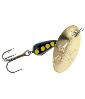 PANTHER MARTIN PANTHER MARTIN:REGULAR - GOLD BLADE/BLACK BODY/YELLOW DOT - 1/32OZ