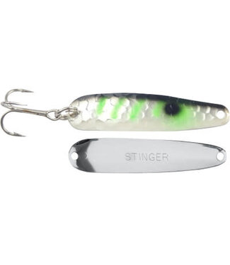 Gibbs-Delta Tackle MICHIGAN STINGER - SCORPION - 2.25 - SILVER SMOOTH - HAMMERED GLO GREEN ALEWIFE XSH276