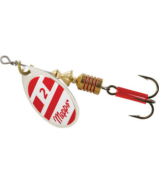 SHELDONS (MEPPS) MEPPS AGLIA PLAIN 1/6 OZ SILVER/RED & WHITE