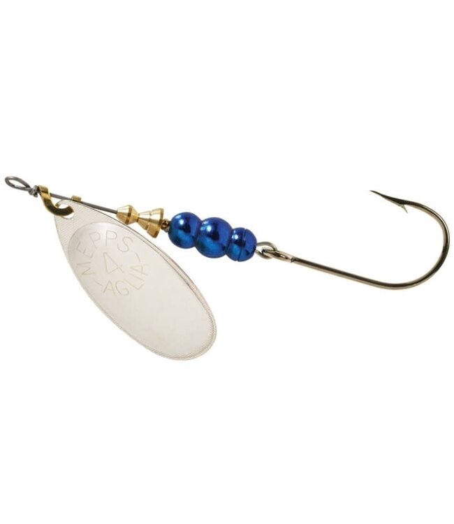 SHELDONS (MEPPS) Mepps Aglia (Salmon River Legal Single) 1/3 OZ, Blue Platium #