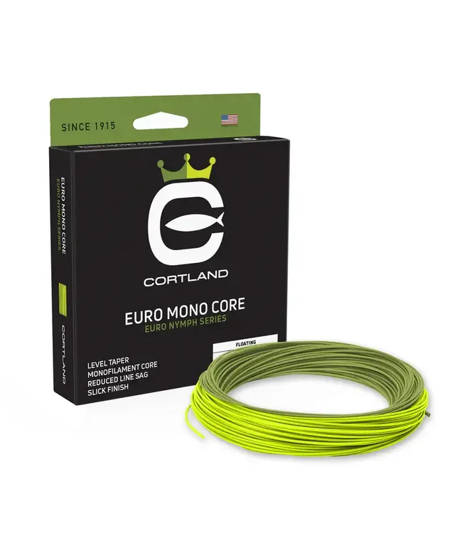 Cortland CORTLAND EURO NYMPH MONO CORE GECKO GREEN/CHARTREUSE 90FT 401433