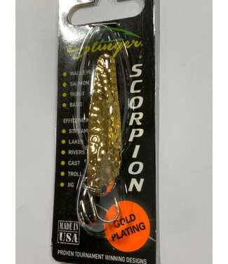 Gibbs-Delta Tackle MICHIGAN STINGER - SCORPION - GOLD HAMMERED GOLD HAMMERED XGH