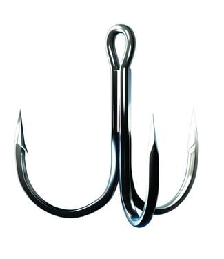 Eagle Claw Trokar TK934 Round Treble Hooks SZ 4