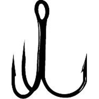 Spro Corp. GAMAKATSU TREBLE HOOK SZ 1/0 NICKLE