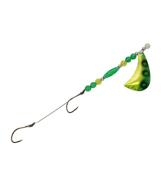 CHALLENGE PLASTIC PRODUCTS, INC. Three D Worm Harness Nuclear Green (TOM6-NUGN)