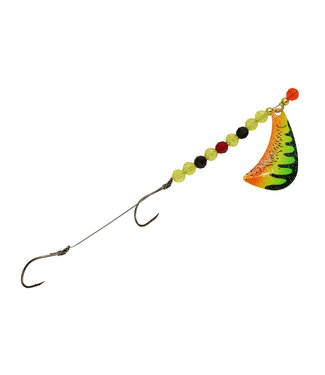 Three D Worm Harness THREE-D WORM HARNESS FIRETIGER BLD,#6 SINGLETOMAHAWK BLADE-HAMMER (TOM6-FTGR)