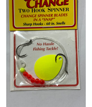 Quick Change System QUICK CHANGE-COLO. SPINNER-SZ4 BLADE-2 HK.(SZ4)-14LB 50"" SNELL-CHARTREUSE
