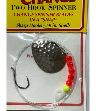 Quick Change System QUICK CHANGE-COLO. SPINNER-SZ4 BLADE-2 HK.(SZ4)-14LB 50"" SNELL-HAMMERED NICKEL