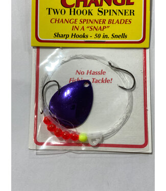 Quick Change System QUICK CHANGE-COLO. SPINNER-SZ4 BLADE-2 HK.(SZ4)-14LB 50" SNELL-PURPLE