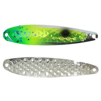 DREAMWEAVER LURE COMPANY DREAMWEAVER SUPER SLIM SPOON  UV SONGIN'S GREEN SKIRT (DW1446)